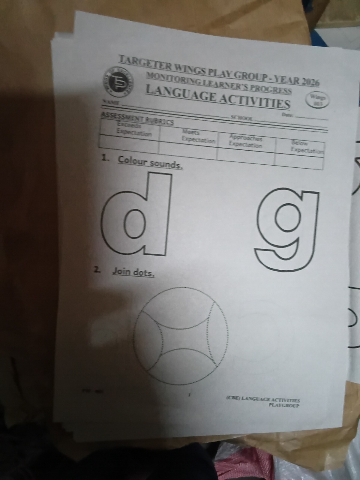 Primary School Exam item 5